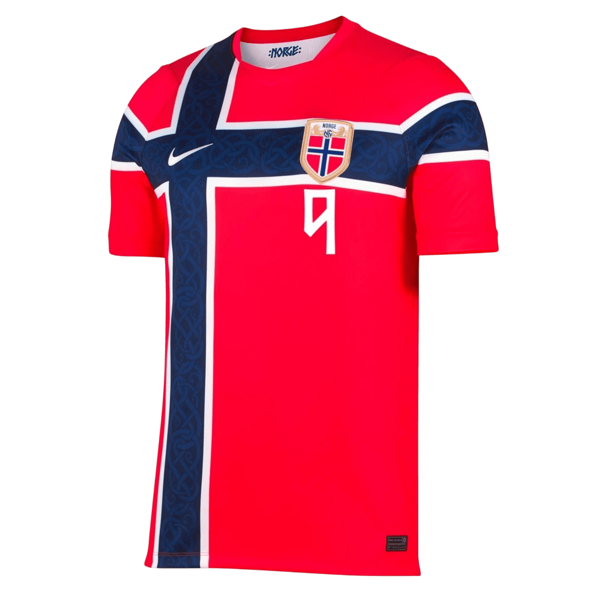 Maglia Replica Norvegia Casa BRAUT HAALAND #9 Uomo Mondiali 2026
