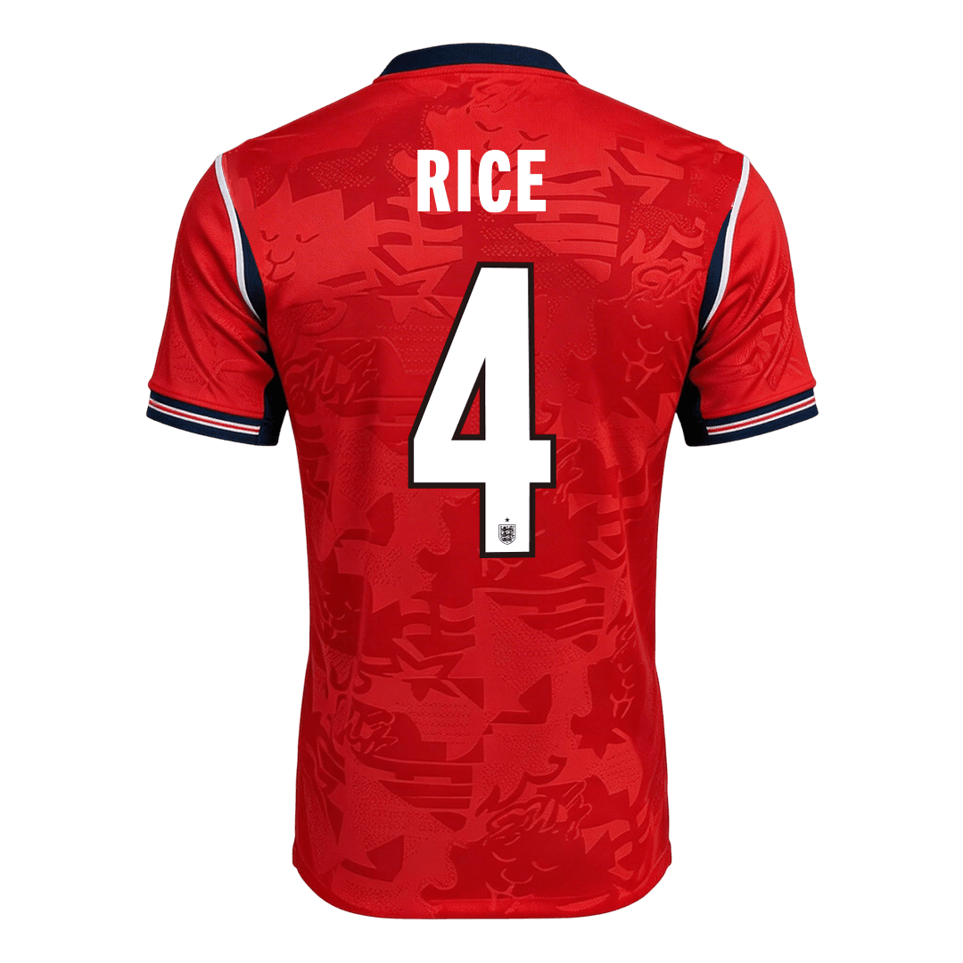 Maglia Gara Inghilterra Trasferta RICE #4 Uomo Mondiali 2026