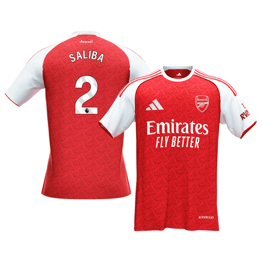 Maglia Replica Arsenal Casa SALIBA #2 Uomo 2025/26