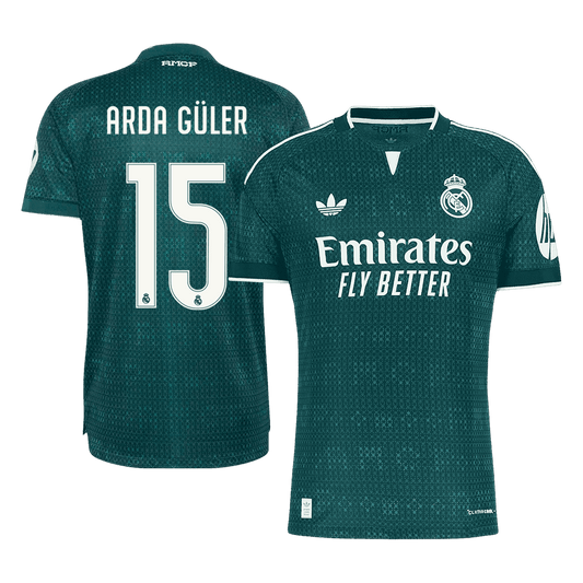 Maglia Gara Real Madrid Trasferta ARDA GÜLER #15 Uomo 2026/27