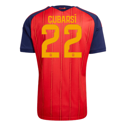 Maglia Replica Spagna Casa CUBARSÍ #22 Uomo Mondiali 2026 Champion Edition