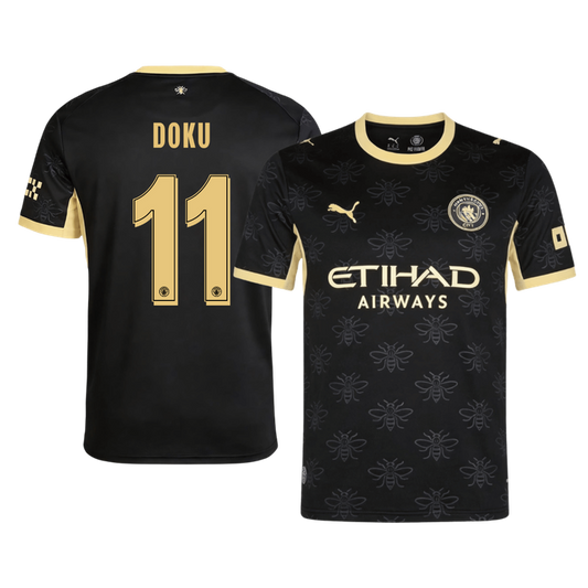 Maglia Replica Manchester City Trasferta DOKU #11 Uomo 2026/27 - UCL