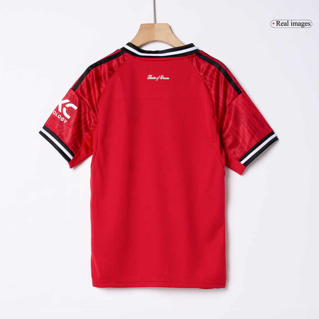 Completo Bambino Manchester United Casa 2025/26 - 3 Pezzi