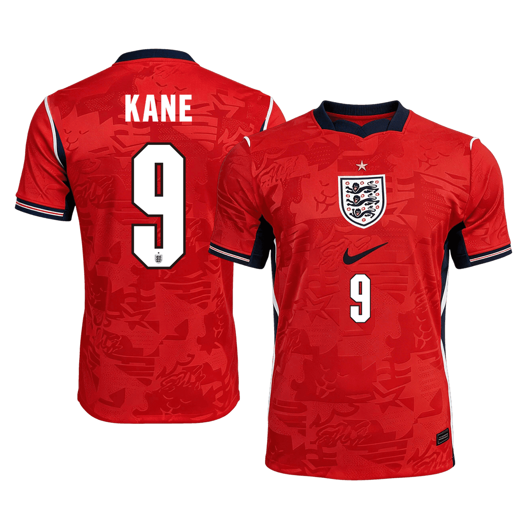 Maglia Replica Inghilterra Trasferta KANE #9 Uomo Mondiali 2026