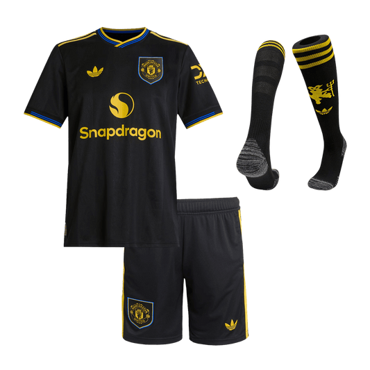 Completo Bambino Manchester United Terza 2025/26 - 3 Pezzi