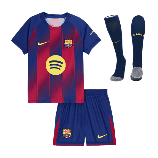 Completo Bambino Barcelona Casa 2025/26 - 3 Pezzi