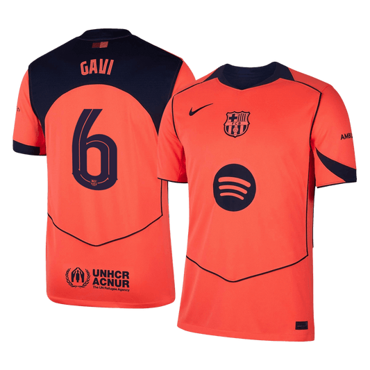Maglia Replica Barcelona Terza GAVI #6 Uomo 2025/26