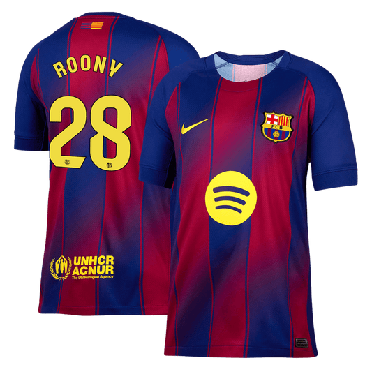 Maglia Replica Barcelona Casa ROONY #28 Uomo 2025/26