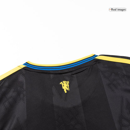 Maglia Replica Manchester United Terza Uomo 2025/26 - Manica Lunga