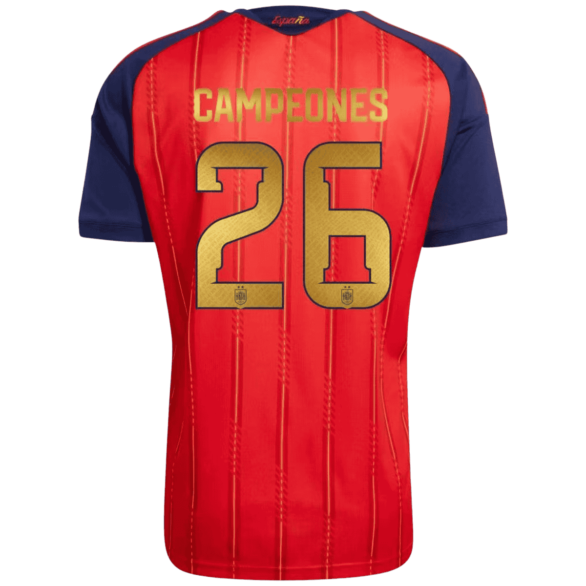 Maglia Replica Spagna Casa CAMPEONES #26 Uomo Mondiali 2026