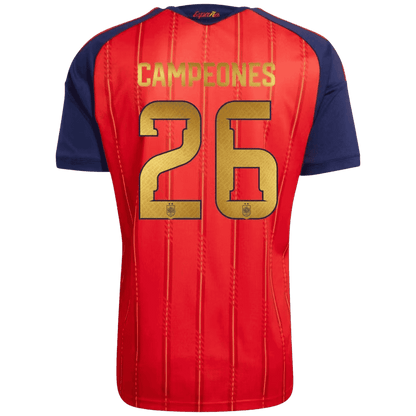 Maglia Replica Spagna Casa CAMPEONES #26 Uomo Mondiali 2026