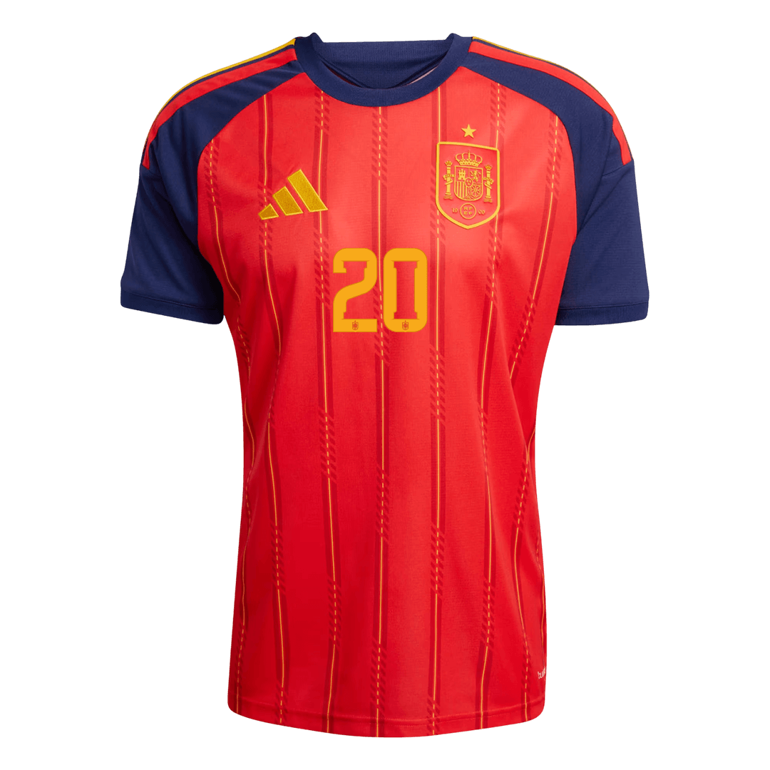 Maglia Replica Spagna Casa PEDRI #20 Uomo Mondiali 2026