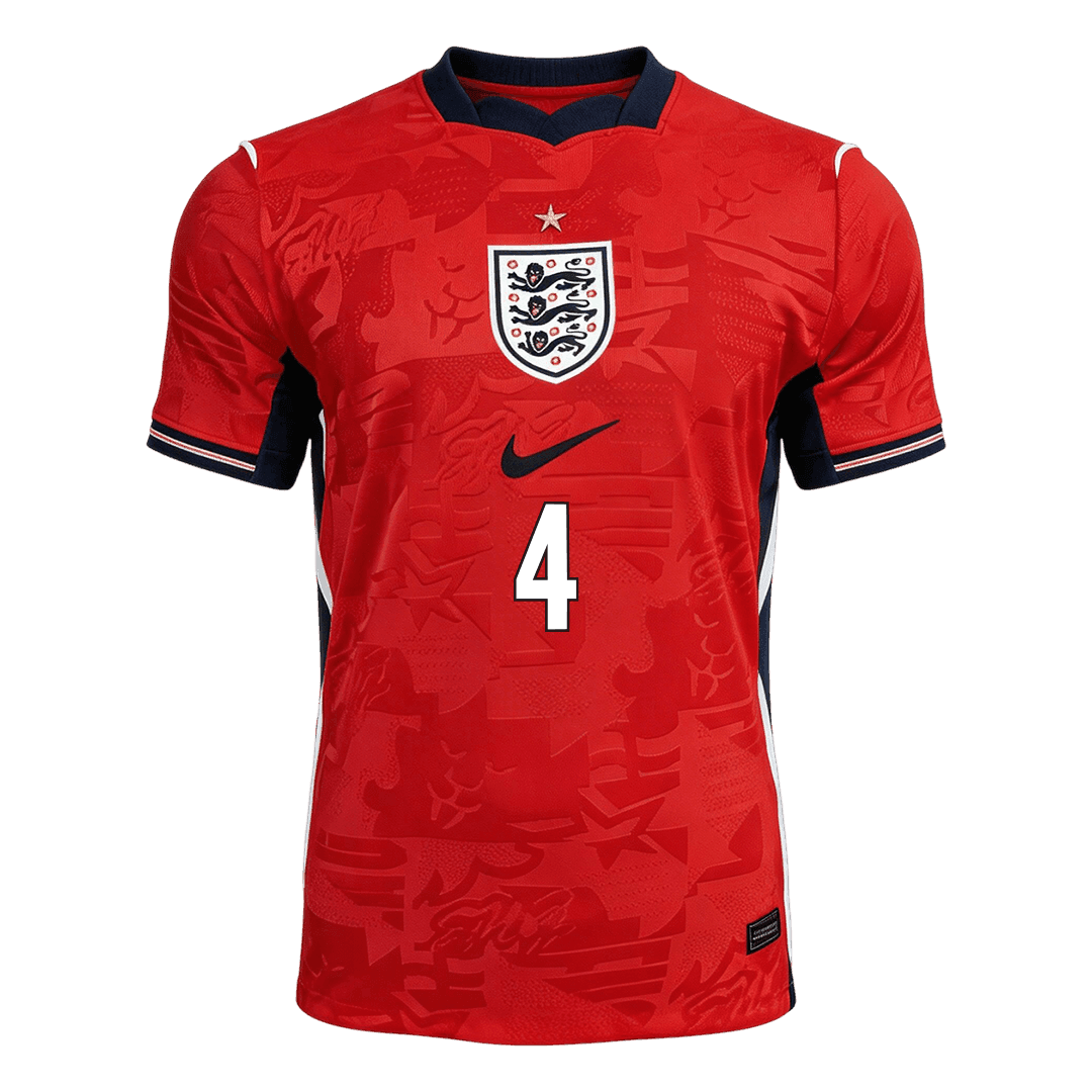 Maglia Replica Inghilterra Trasferta RICE #4 Uomo Mondiali 2026
