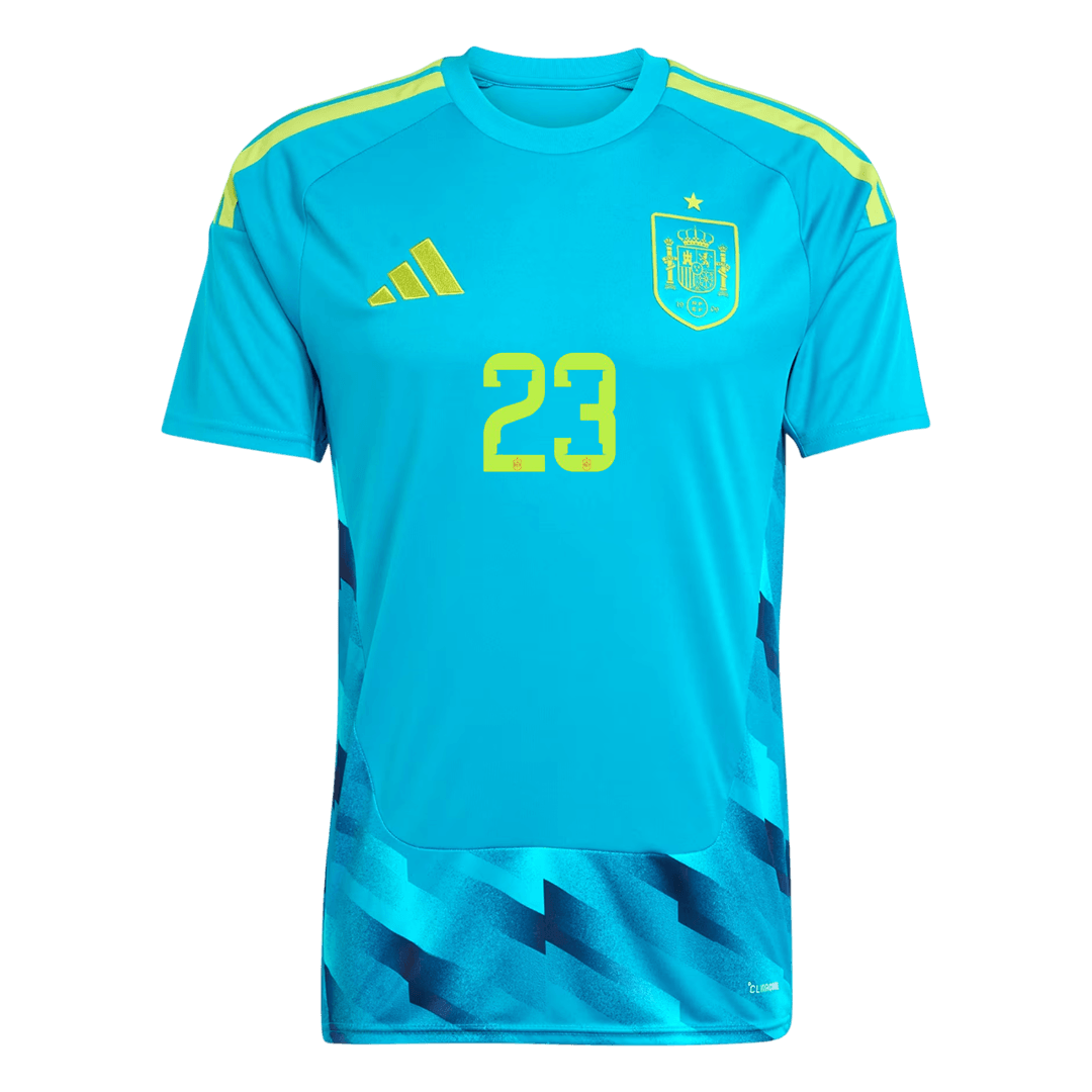 Maglia da Portiere Replica Spagna UNAI SIMÓN #23 Uomo Mondiali 2026