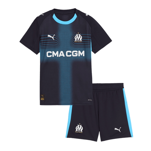 Base Kit Bambino Marseille Trasferta 2025/26 - 2 Pezzi