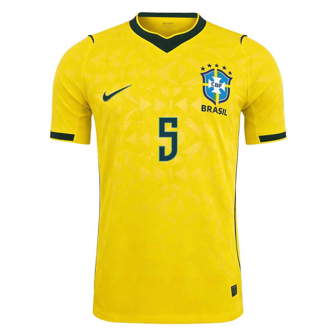 Maglia Gara Brasile Casa CASEMIRO #5 Uomo Mondiali 2026