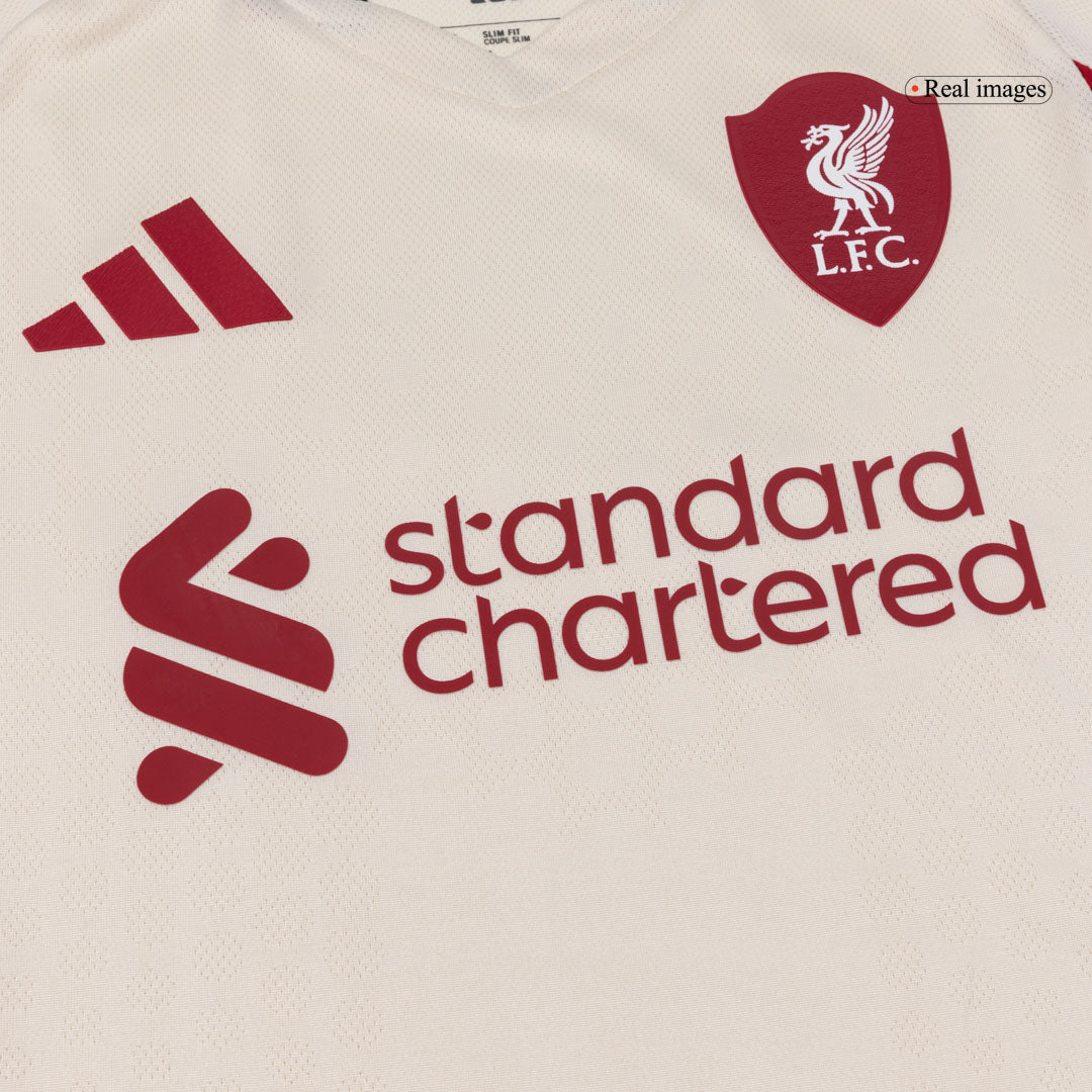 Maglia Gara Liverpool Trasferta SZOBOSZLAI #8 Uomo 2025/26