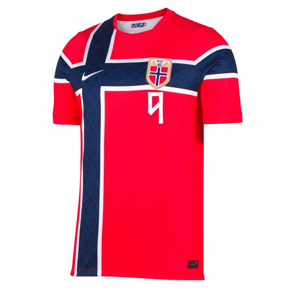 Maglia Gara Norvegia Casa BRAUT HAALAND #9 Uomo Mondiali 2026