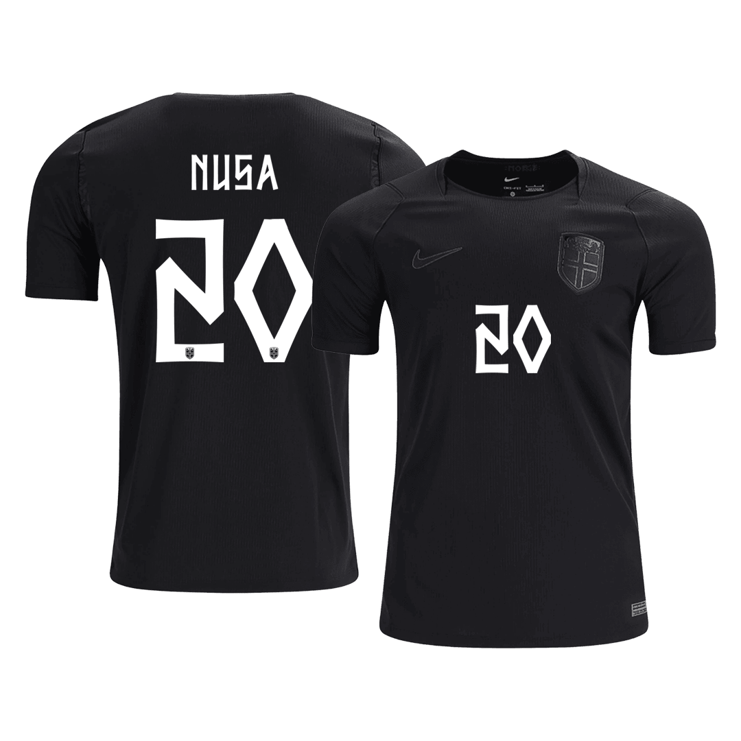 Maglia Replica Norvegia Trasferta NUSA #20 Uomo Mondiali 2026