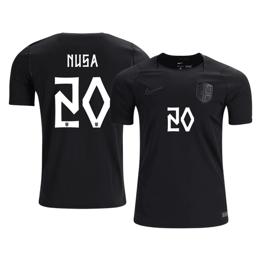 Maglia Replica Norvegia Trasferta NUSA #20 Uomo Mondiali 2026