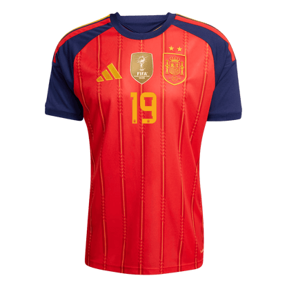 Maglia Gara Spagna Casa LAMINE YAMAL #19 Uomo Mondiali 2026 Champion Edition