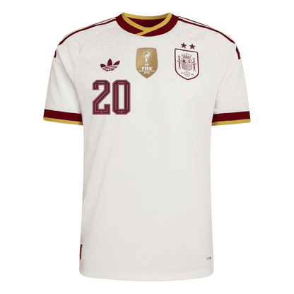 Maglia Gara Spagna Trasferta PEDRI #20 Uomo Mondiali 2026 Champion Edition