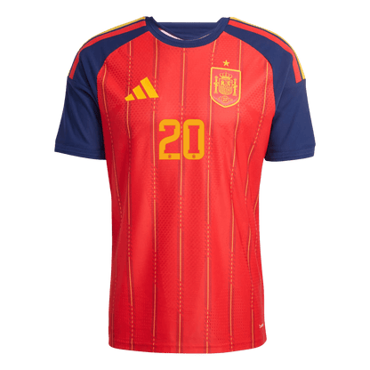 Maglia Gara Spagna Casa PEDRI #20 Uomo Mondiali 2026