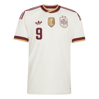 Maglia Replica Spagna Trasferta GAVI #9 Uomo Mondiali 2026 Champion Edition
