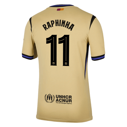 Maglia Replica Barcelona Trasferta RAPHINHA #11 Uomo 2025/26 - UCL