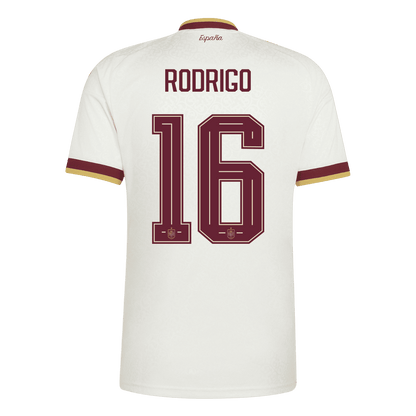 Maglia Replica Spagna Trasferta RODRIGO #16 Uomo Mondiali 2026 Champion Edition