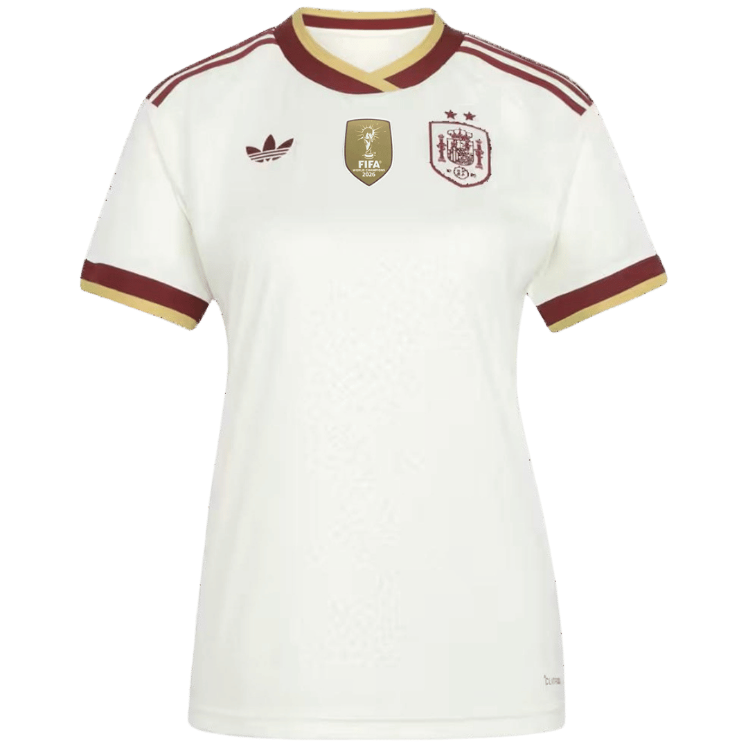 Maglia Replica Spagna Trasferta Donna Mondiali 2026